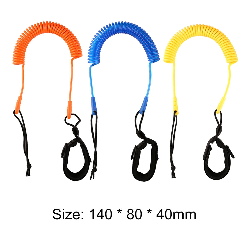 Surf Sup Ankle Leash Surfing Elastic Coiled Stand UP Paddle Board Leg Rope Surfboard Ankle Leash Surfboard Leash Leg Rope