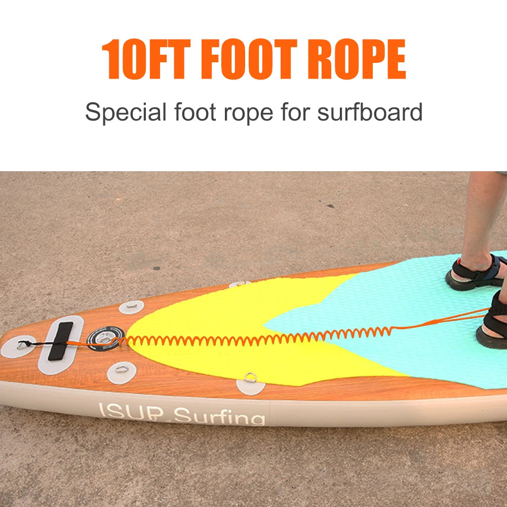 Surf Sup Ankle Leash Surfing Elastic Coiled Stand UP Paddle Board Leg Rope Surfboard Ankle Leash Surfboard Leash Leg Rope