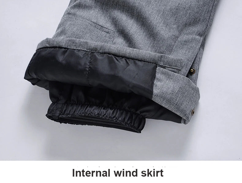 High Quality Men Women Winter Thick Warm Skiing Pants Windproof Waterproof Suspender Trousers Snow Snowboard Pants Plus Size