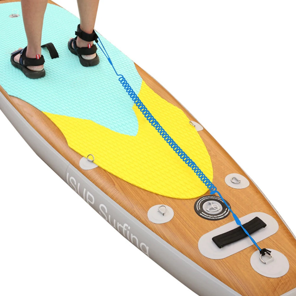 Surf Sup Ankle Leash Surfing Elastic Coiled Stand UP Paddle Board Leg Rope Surfboard Ankle Leash Surfboard Leash Leg Rope