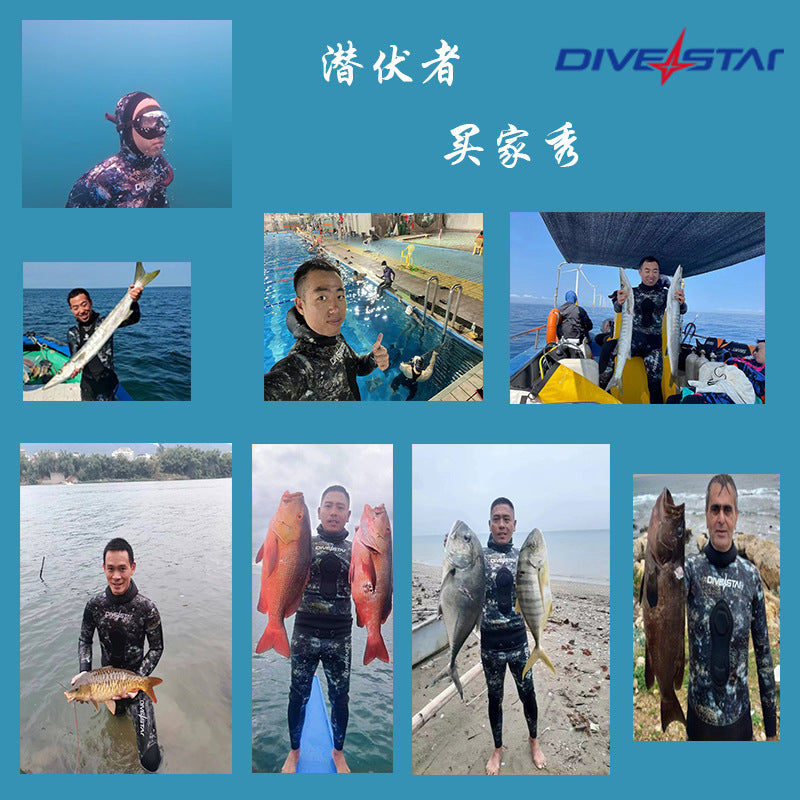 3/5/7mm Neoprene Wetsuits Men Women Spearfishing Suit Diving Open Cell Wetsuit Wet Winter Warm Camouflage Hooded Diving Suits