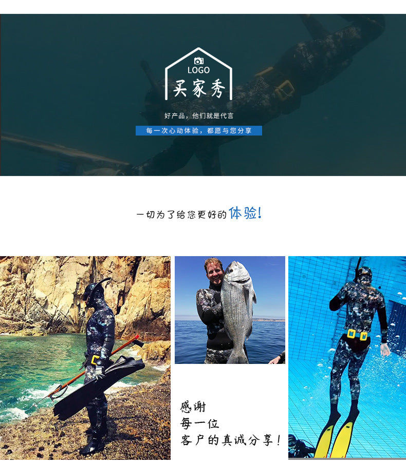 3/5/7mm Neoprene Wetsuits Men Women Spearfishing Suit Diving Open Cell Wetsuit Wet Winter Warm Camouflage Hooded Diving Suits