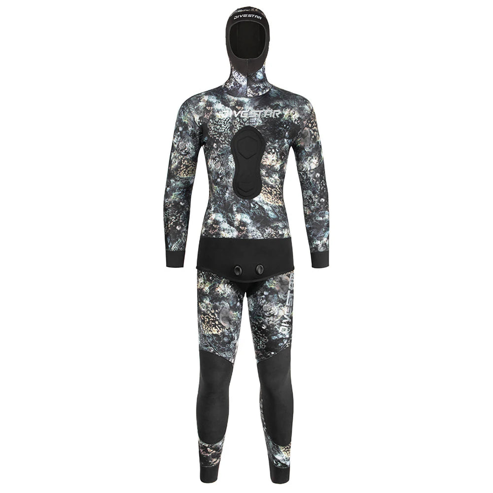 3/5/7mm Neoprene Wetsuits Men Women Spearfishing Suit Diving Open Cell Wetsuit Wet Winter Warm Camouflage Hooded Diving Suits