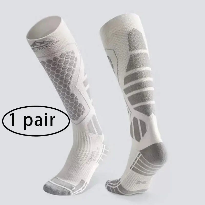 1 pair of new popular ski socks, snow hiking socks, thickened and warm