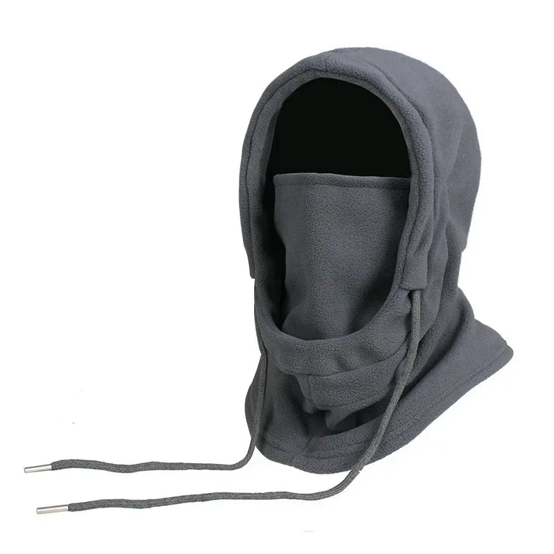 Winter Thermal Fleece Balaclava Scarf Outdoor Sports Ski Face Mask Neck Warmer Snood Hood Hat Windproof Cold Warm Riding Cap