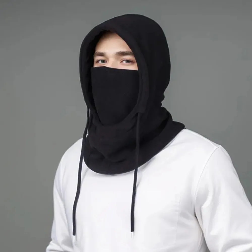 Winter Thermal Fleece Balaclava Scarf Outdoor Sports Ski Face Mask Neck Warmer Snood Hood Hat Windproof Cold Warm Riding Cap