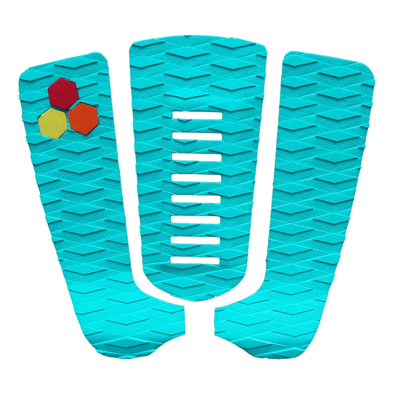 Surfboard Traction Pad Colorful Deck Grip Surf Sup Board Eva Foam Diamond Non-Slip Strong Glue Trimmable 3 Piece/Set Foot Tail